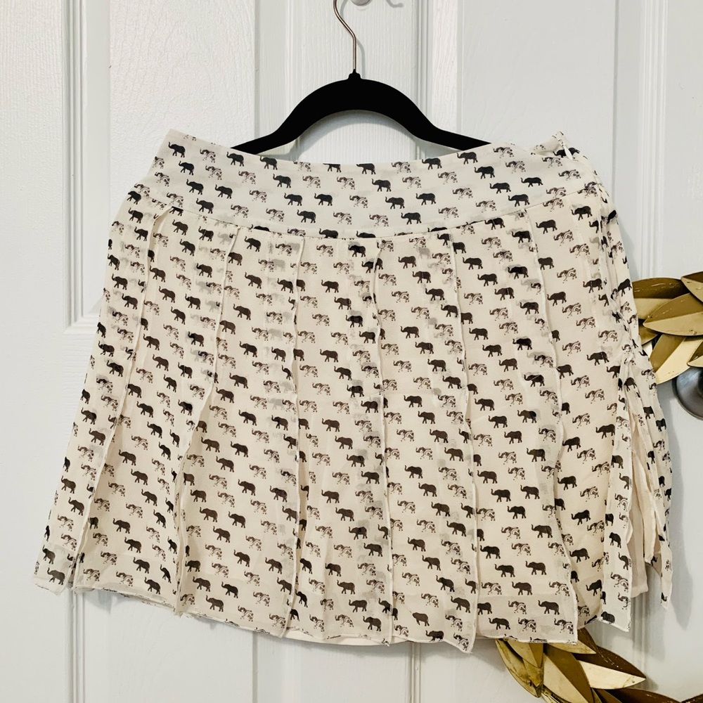 Club Monaco elephant print skirt